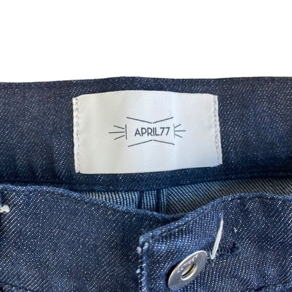 April 77 Men's Joey Slim New Overdrive Sabbath Raw Dark Wash Indigo Jeans US 29 - Picture 14 of 16